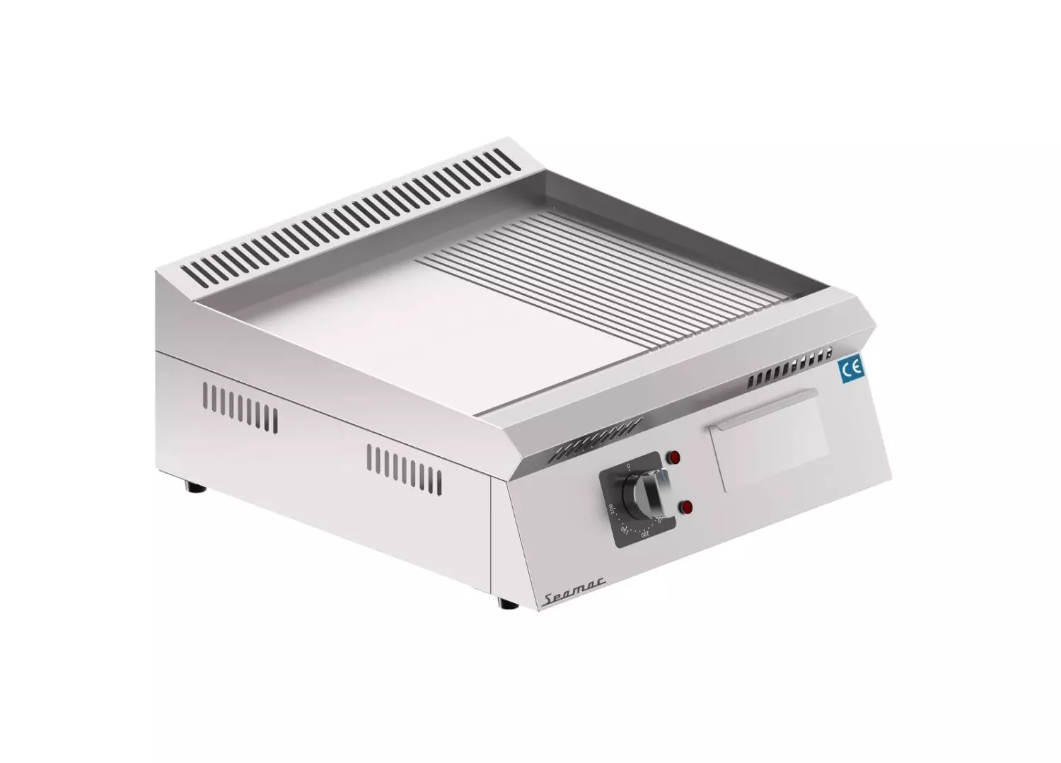 Seamac 50 cm Yarı Oluklu Pleyt Izgara Yağ Çekmeceli Özel Seri Elektrikli EPD50 - 1