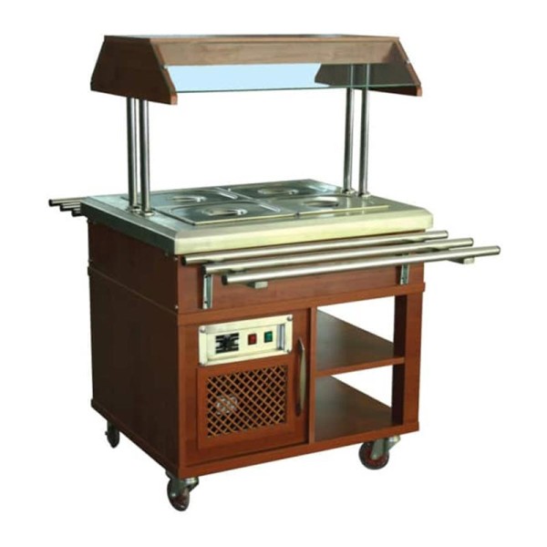 Atalay - Atalay ASSB - 02 Ahşap Kaplamalı Orta Tip Saladbar