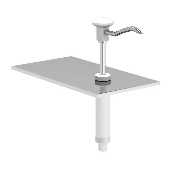 Kalando KD-002 WHITE 1/3-A Basmalı Sos Pompa Ünitesi, Beyaz, GN 1/3 - 200 Konteynır Uyumlu