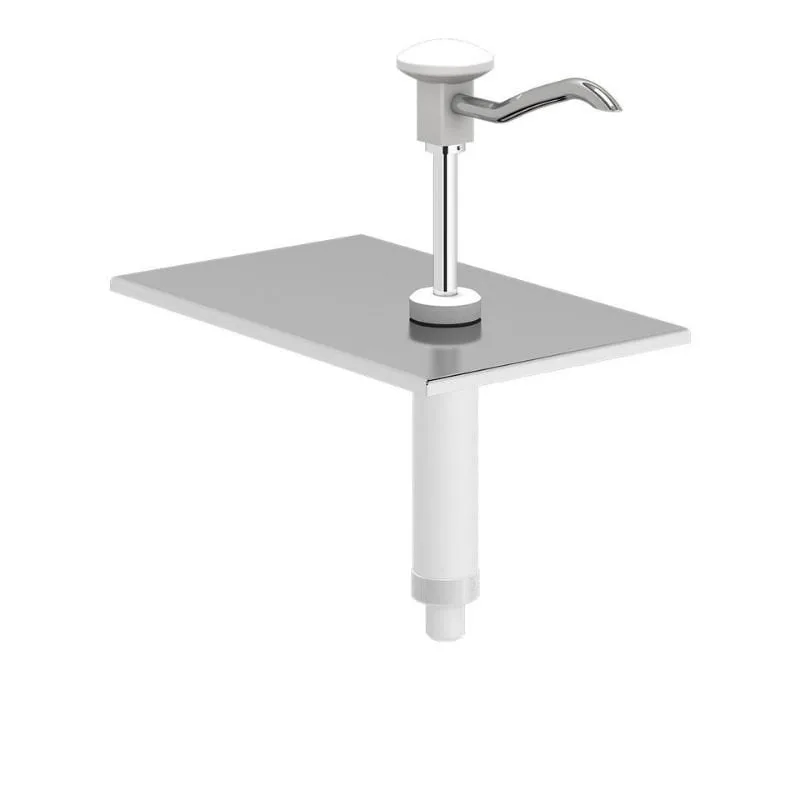 Kalando KD-002 WHITE 1/4-A Basmalı Sos Pompa Ünitesi, Beyaz, GN 1/4 - 200 Konteynır Uyumlu
