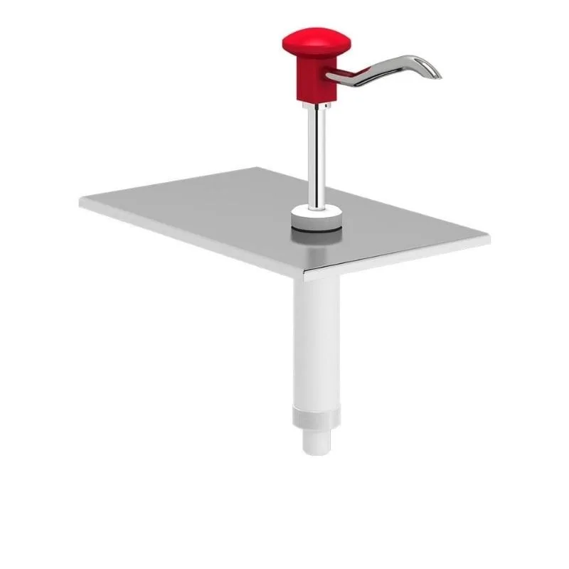 Kalando KD-002 RED 1/4-A Basmalı Sos Pompa Ünitesi, Kırmızı, GN 1/4 - 200 Konteynır Uyumlu