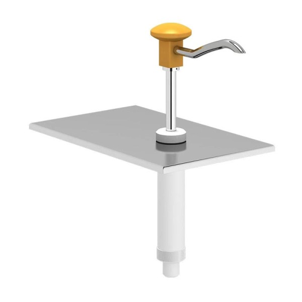 Kalando KD-002 YELLOW 1/4-A Basmalı Sos Pompa Ünitesi, Sarı, GN 1/4 - 200 Konteynır Uyumlu