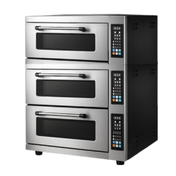 By Kitchen - By Kitchen DPO-503 24 cm x 12 Pizza Kapasiteli 3 Katlı Pizza Fırını, Elektrikli