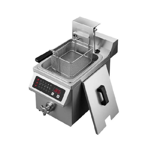 By Kitchen - By Kitchen Tezgah Üstü DIF-35A Otomatik Asansörlü İndüksiyonlu Fritöz