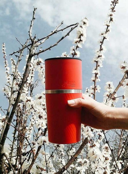 Cafflano Klassic All In One Manuel Kahve Makinesi, Kırmızı - 4