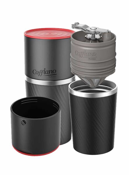 Cafflano - Cafflano Klassic All In One Manuel Kahve Makinesi, Siyah