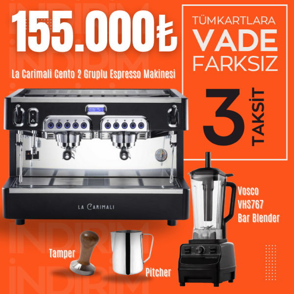 CARIMALI CENTRO 2 GRUPLU ESPRESSO KAHVE MAKİNESİ