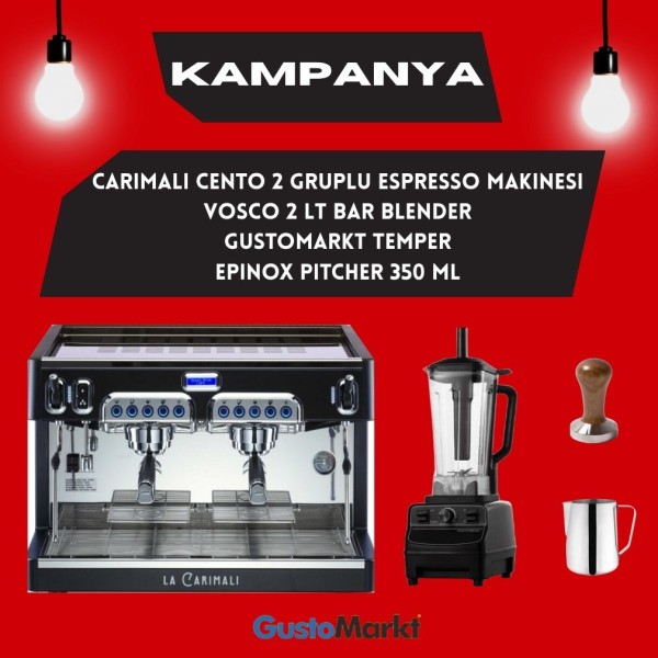CARIMALI CENTRO 2 GRUPLU ESPRESSO KAHVE MAKİNESİ - Thumbnail