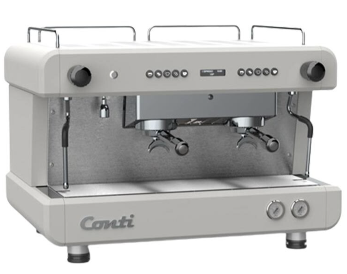 Conti Monaco CC202 Tam Otomatik Espresso Makinesi, 2 Gruplu, Beyaz - 1