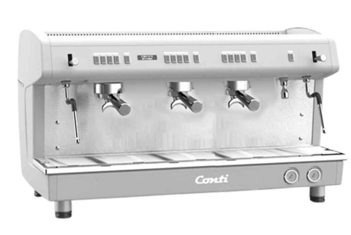 Conti Monaco X-ONE TCI Evo Tam Otomatik Espresso Makinesi, 3 Gruplu, Beyaz - 1