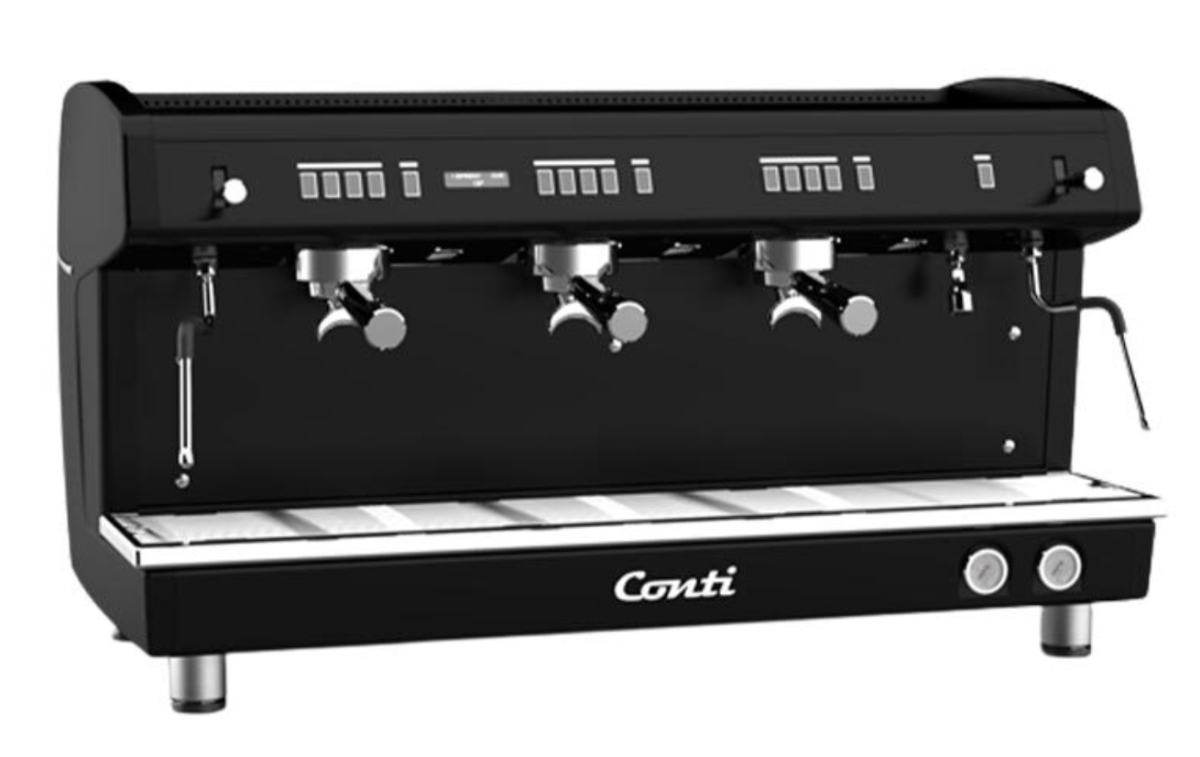 Conti Monaco X-ONE TCI Evo Tam Otomatik Espresso Makinesi, 3 Gruplu, Siyah - 1