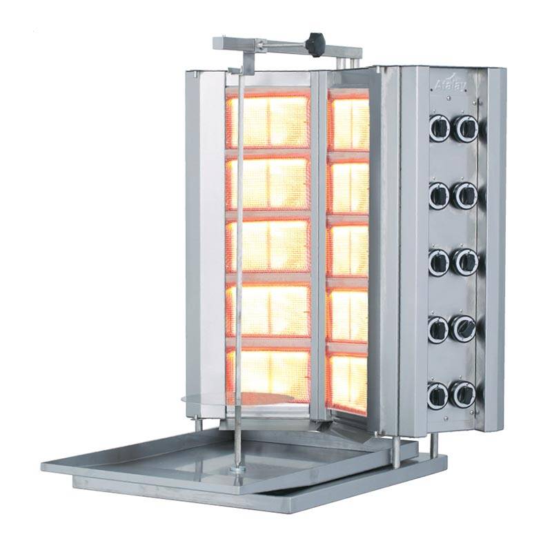 Döner Ocağı, 5x2 Radyanlı, Gazlı, Sabit - 1