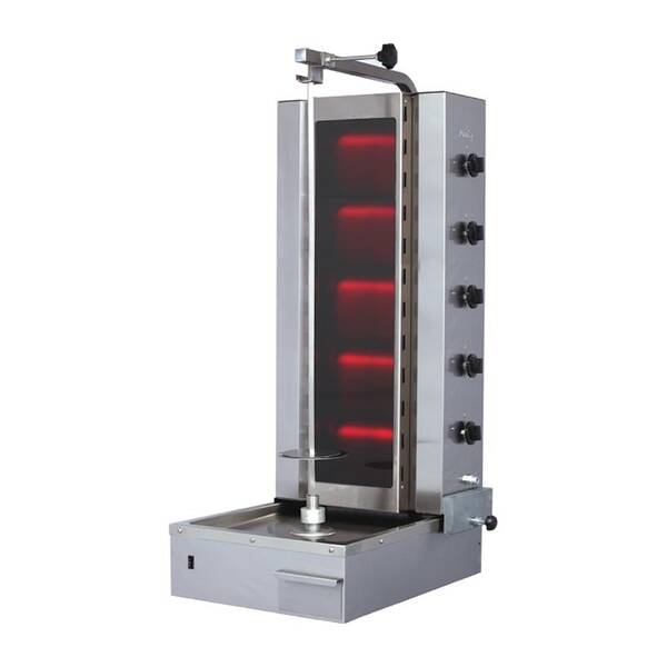 Döner Ocağı, 5 Gözlü, Gazlı, Alttan Motorlu, Camlı - 5