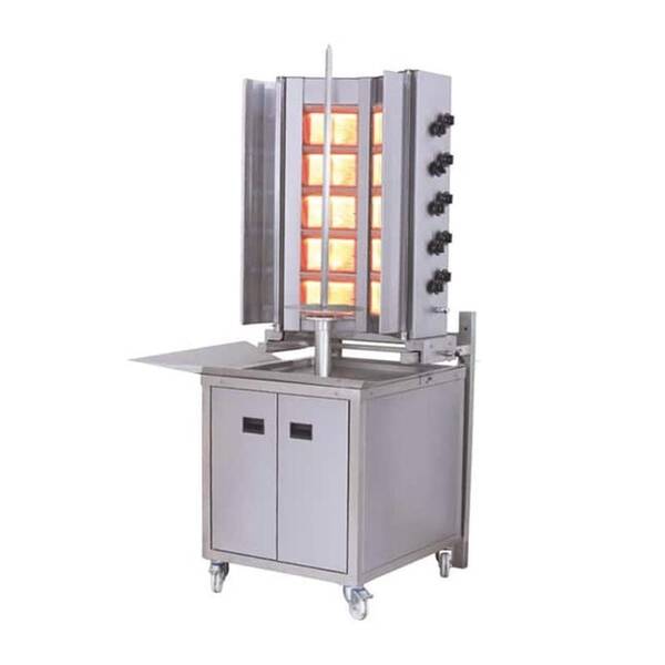 Duvara Monte Döner Makinası, Gazlı, 5x2 Radyanlı, Hareketli Alt Arabalı - 3