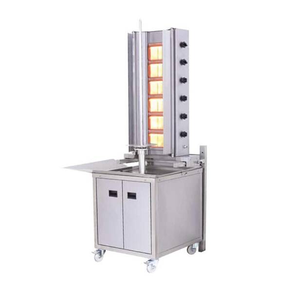 Duvara Monte Döner Makinası, Gazlı, 6 Radyanlı, Hareketli Alt Arabalı - 2