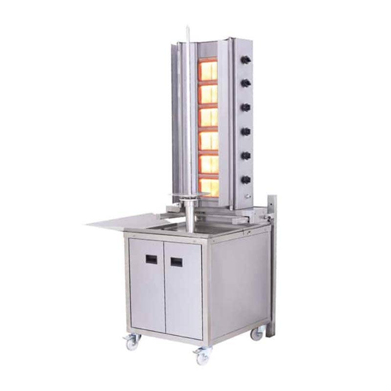 Duvara Monte Döner Makinası, Gazlı, 6 Radyanlı, Hareketli Alt Arabalı - 1