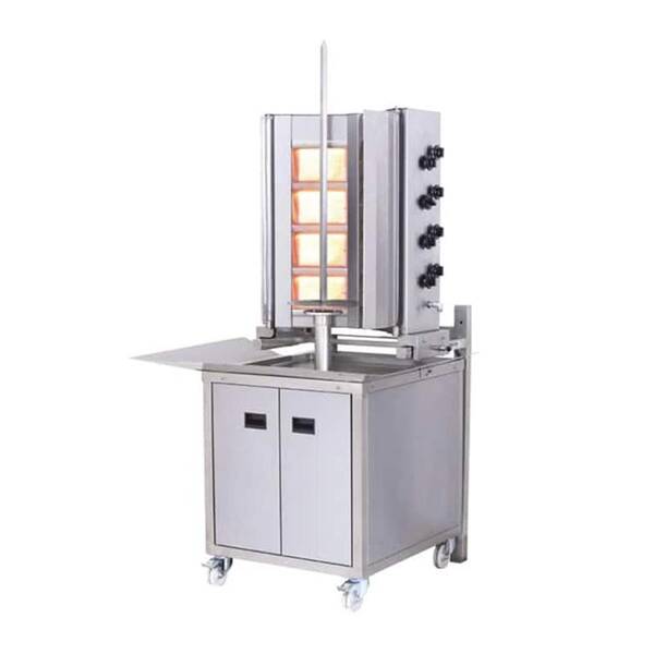 Duvara Monte Döner Makinası, Gazlı, 4x2 Radyanlı, Hareketli Alt Arabalı - 5