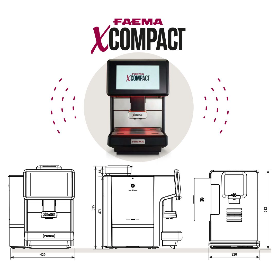 Faema X Compact Süper Otomatik Kahve Makinesi 8L - 3