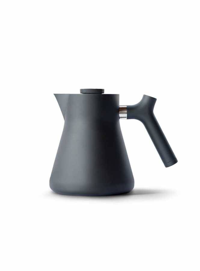 Fellow Raven Tea Kettle, Isı Göstergeli Çay Demleme ve Servis Cihazı, Mat Siyah - 1