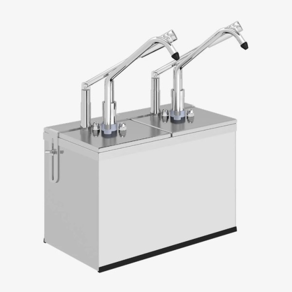 Kalando - Gastronorm Kollu Sos Pompası, GN 1/6 - 200 Konteynır / 2'li Stant