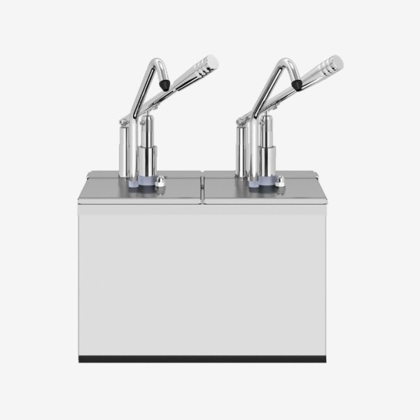 Gastronorm Kollu Sos Pompası, GN 1/6 - 200 Konteynır / 2'li Stant - Thumbnail