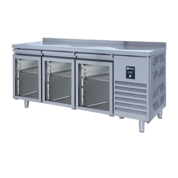 Iceinox - Iceinox CTS 515 CR UG Tezgah Tip GN Buzdolabı, 3 Cam Kapılı