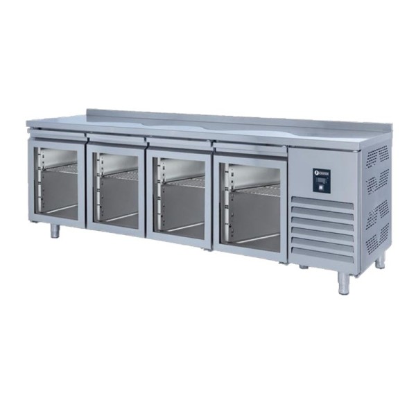 Iceinox - Iceinox CTS 650 CR UG Tezgah Tip Snack Buzdolabı, 4 Cam Kapılı
