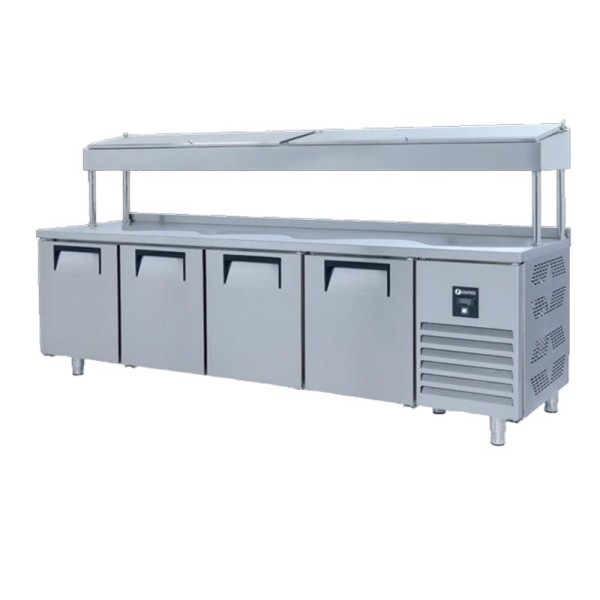 Iceinox - Iceinox PTS H 650 Make Up Yüksek Buzdolabı, 4 Kapılı
