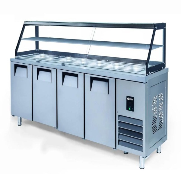Iceinox - Iceinox STS G 650 CR Camlı Servis Buzdolabı, 4 Kapılı
