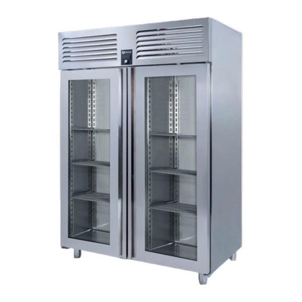 Iceinox - Iceinox VT 1150 N VG Dik Tip Snack ve GN Derin Dondurucu, 2 Cam Kapılı