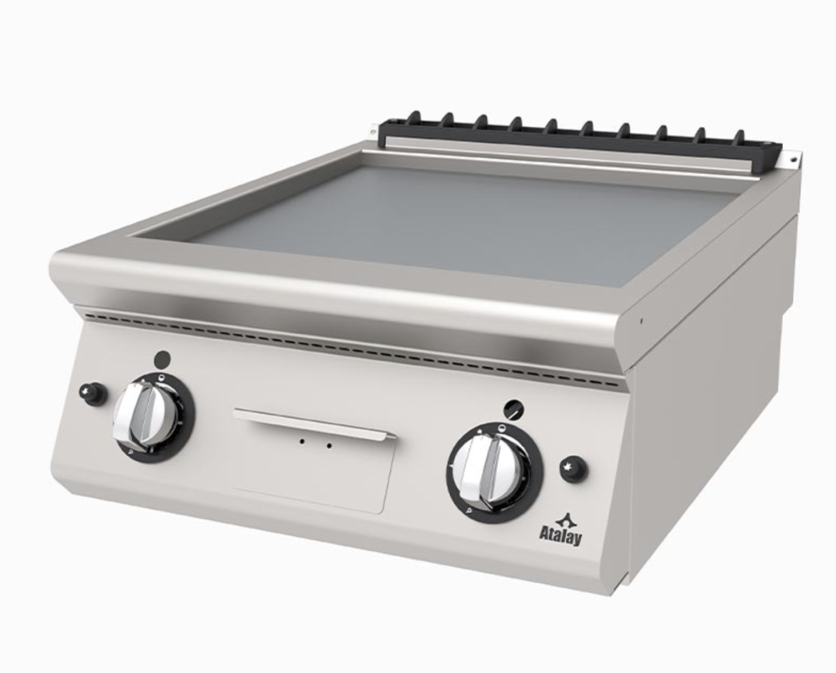Atalay 730 Seri Set Üstü Düz Pleyt Izgara, 60x73x30 cm, LPG'li - 1