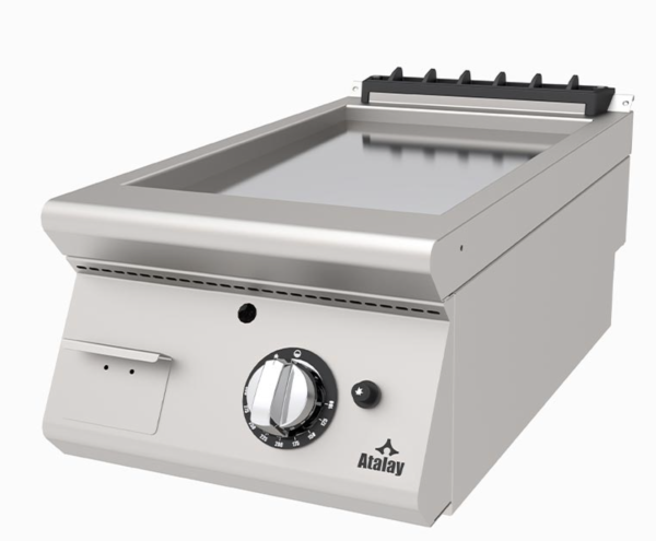 Atalay - Atalay 730 Seri Set Üstü Düz Pleyt Izgara, 40x73x30 cm, Krom, LPG'li