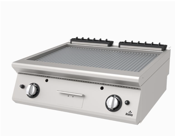 Atalay - Atalay 730 Seri Set Üstü Nervürlü Izgara, 120x73x30 cm, LPG'li