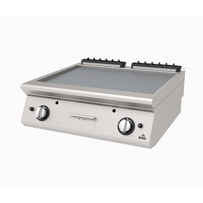 Atalay 730 Seri Set Üstü Nervürlü Izgara, 80x73x30 cm, LPG'li - 1
