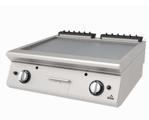 Atalay - Atalay 730 Seri Set Üstü Nervürlü+Düz Izgara, 60x73x30 cm, LPG'li