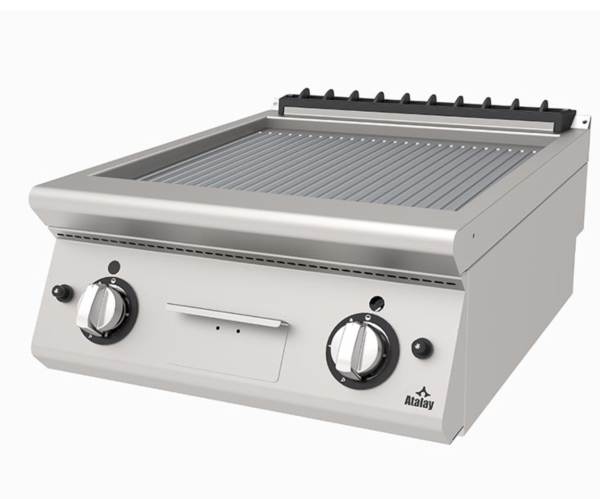 Atalay - Atalay 730 Seri Set Üstü Nervürlü Izgara, 60x73x30 cm, Doğalgazlı