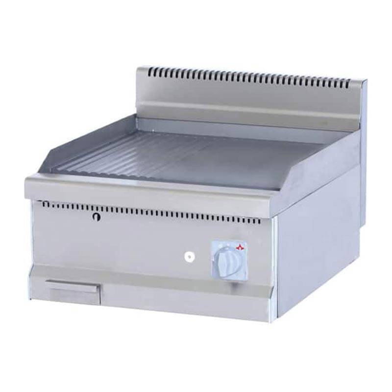 Atalay 700 Seri Nervürlü + Düz Pleyt Izgara, 60x70 cm, Doğalgazlı - 1