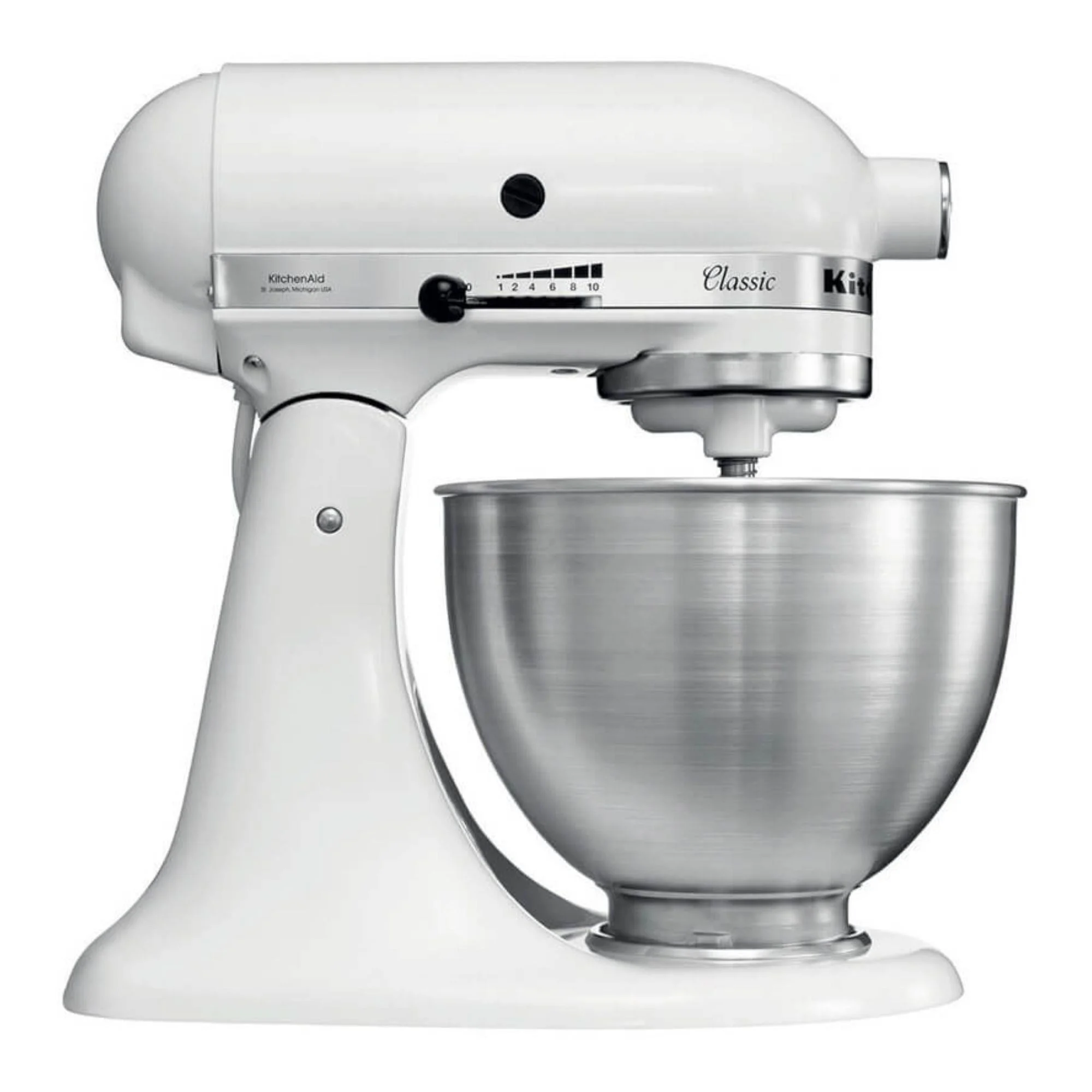 KitchenAid 4,3 Litre Classic Stand Mikser - 5K45SSEWH - Thumbnail
