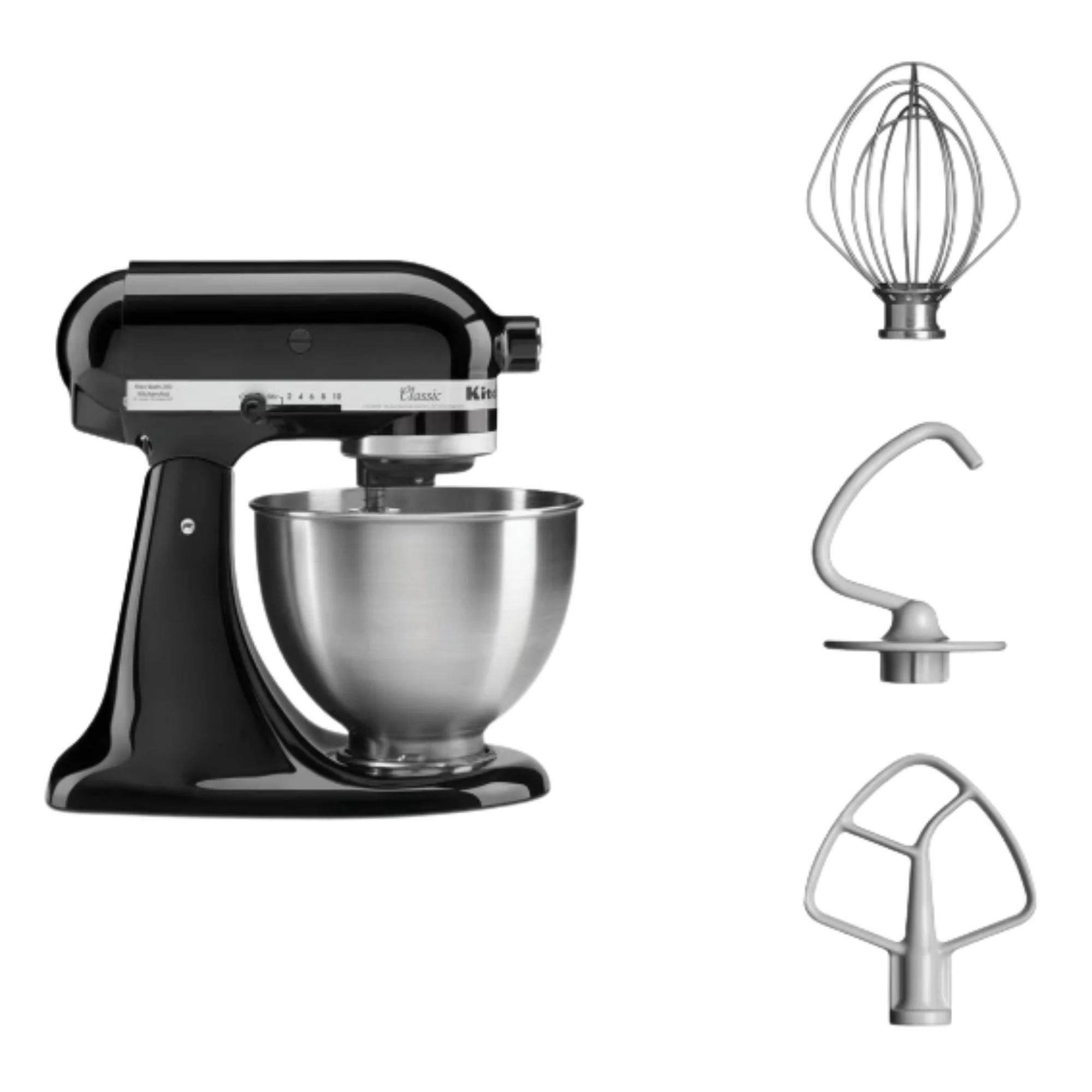 KitchenAid 4,3 Litre Classic Stand Mikser -Siyah 5K45SSEOB - Thumbnail