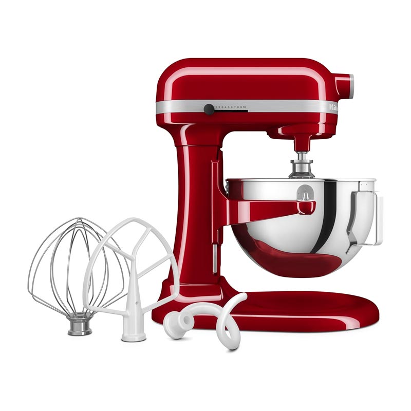 KitchenAid 5KSM55SXX Ağır Hizmet Tipi Kaldırılabilir Kaseli Stand Mikser, 5.2 L, Kırmızı - 3