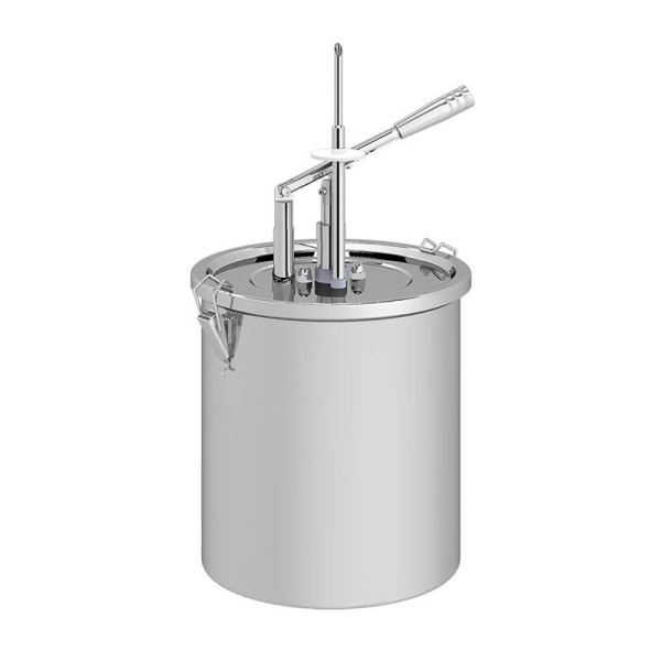 Kalando - Kollu Sos Pompası, Paslanmaz Çelik Kilitli Hazne, 10 L