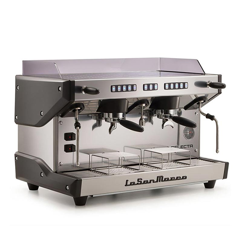 La San Marco Delecta Tam Otomatik Espresso Kahve Makinesi, 2 Gruplu, Siyah - 2