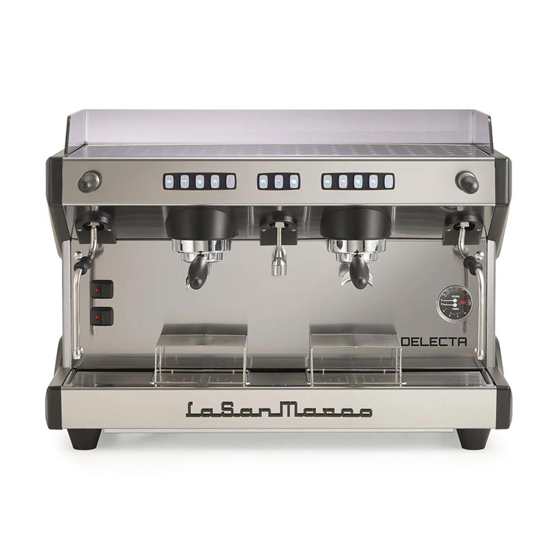 La San Marco Delecta Tam Otomatik Espresso Kahve Makinesi, 2 Gruplu, Siyah - 1