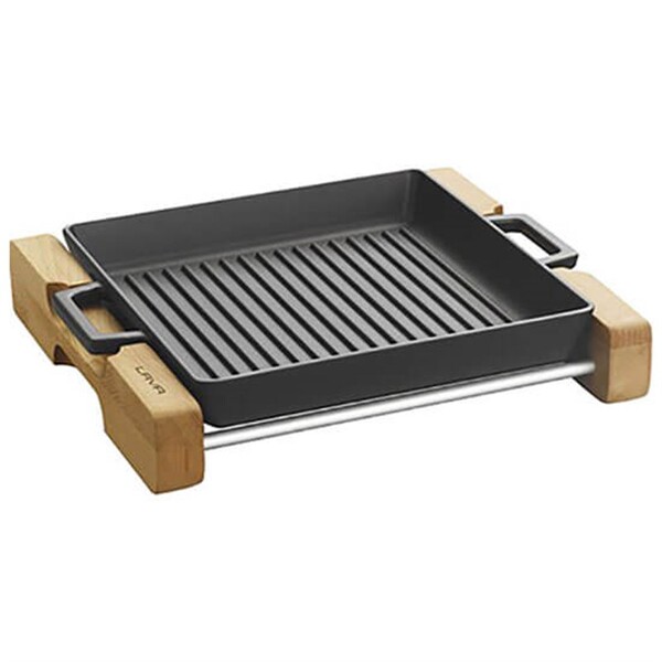 Lava - Lava Izgara Tava, Metal Kulplu, Ahşap Standlı. Ölçü 26X26Cm. Lv Eco Gt 2626 T2 K4 Lava - Lava Izgara Tava, Metal Kulplu, Ahşap Standlı. Ölçü 26X26Cm. Lv Eco Gt 2626 T2 K4