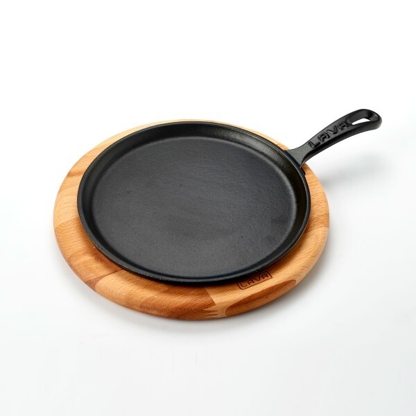 Lava - Lava Krep / Pizza / Pancake Tavası, Yuvarlak, Metal Saplı Ve Ahşap Altlıklı. Çap(Ø)26Cm. Lv Eco Y Krp 26 K4