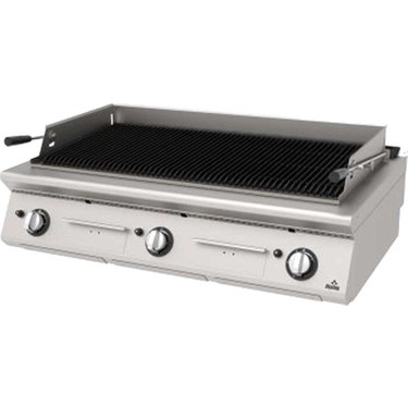 Atalay - Atalay 730 Seri Set Üstü Lavataşlı Izgara, 120x73 cm, Doğalgazlı