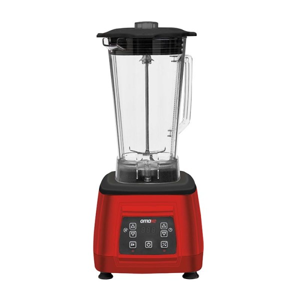 Omake - Omake Buz Kırıcı Dijital Bar Blender, Kapak Sensörlü, 3 L, 2200 W, Kırmızı Omake - Omake Buz Kırıcı Dijital Bar Blender, Kapak Sensörlü, 3 L, 2200 W, Kırmızı