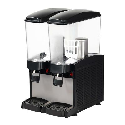 Omake - Omake Karıştırıcılı Manuel Dikdörtgen İkili Soğuk İçecek Dispenseri, 2x20 L