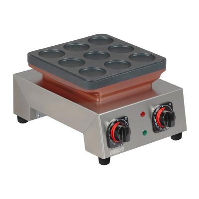 Omake - Omake PFR.01.E11 Manuel Zamanlayıcılı Büyük Top Poffertjes Tekli Makinesi, Elektrikli