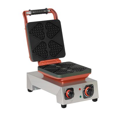 Omake - Omake WFL21.E12 Z5F Zamanlayıcılı Kalp Model Tekli Waffle Makinesi, Elektrikli